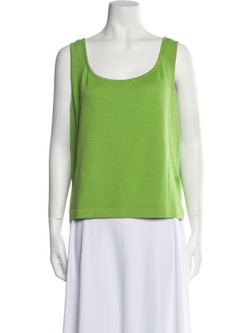 St. John Tops Wool Scoop Neck Top XL