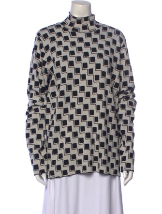 St. John Wool Printed Sweater