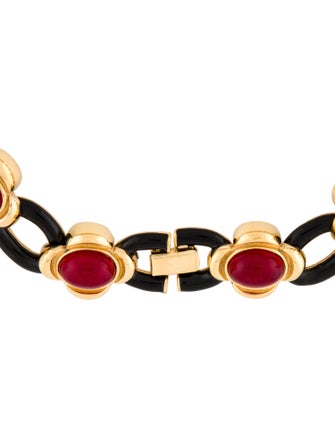 St. John Enamel & Resin Collar Necklace