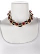St. John Enamel & Resin Collar Necklace