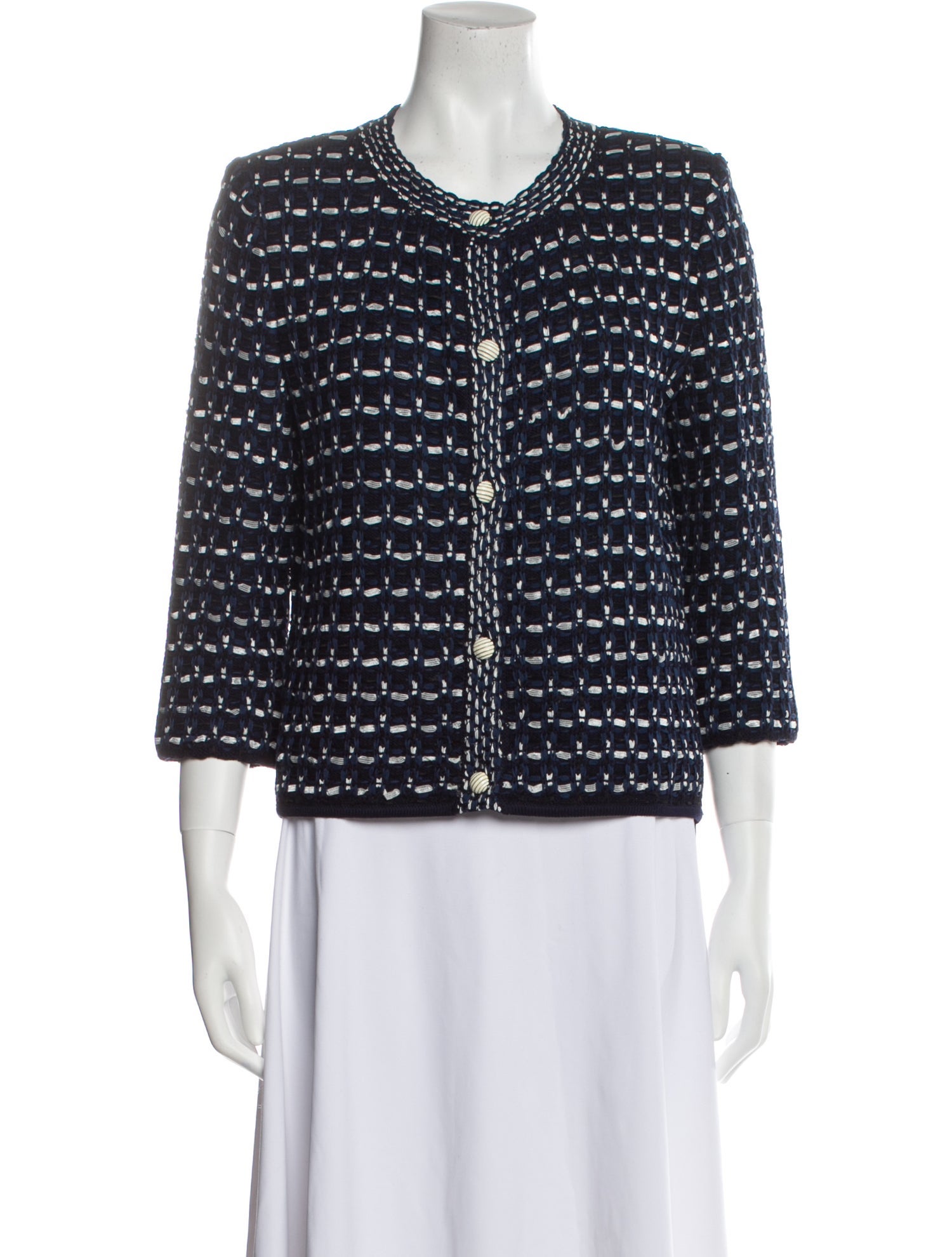 St. John Tweed Pattern Jacket