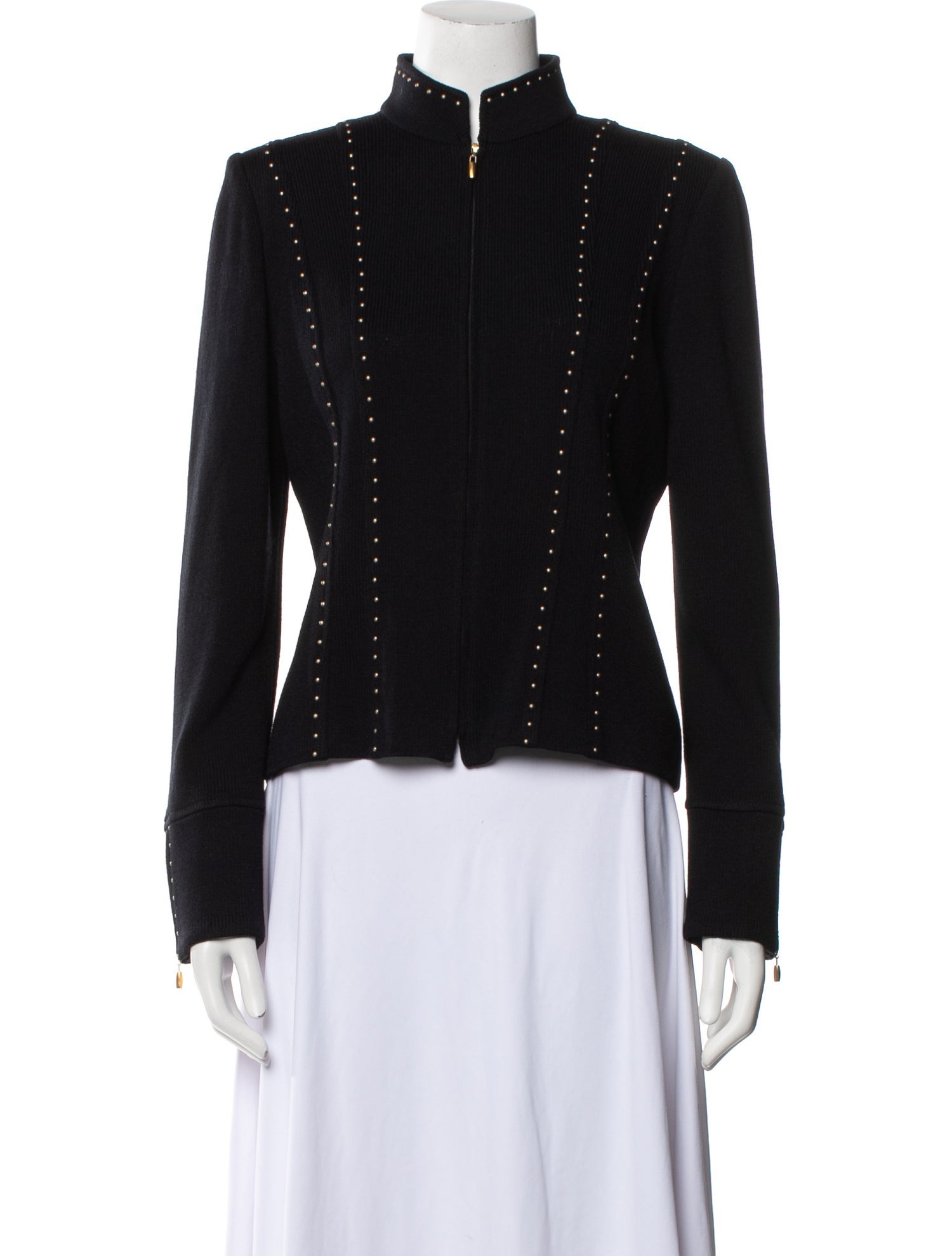 St. John Studded Accents Sweater