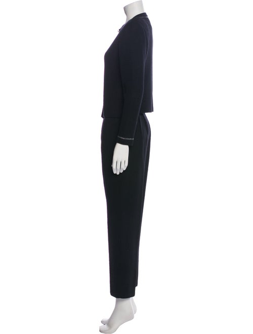 St. John Crystal Embellishments Pant Set