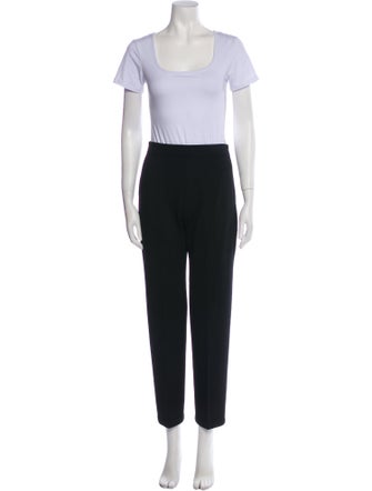 St. John Crystal Embellishments Pant Set