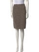 St. John Tweed Pattern Knee-Length Skirt