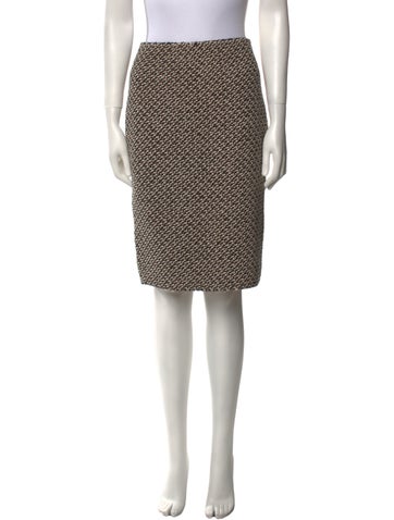 St. John Skirts Tweed Pattern Knee-Length Skirt US 4 | S