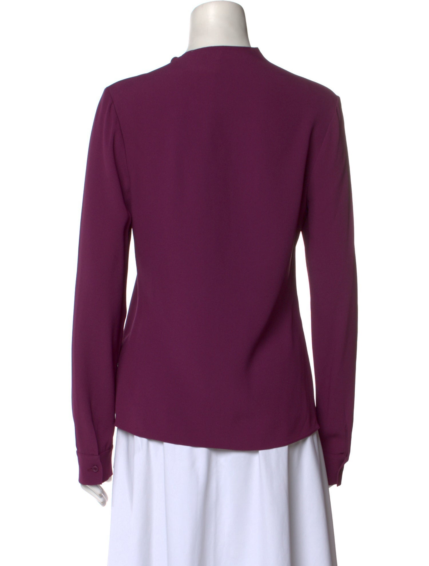 St. John Cowl Neck Long Sleeve Blouse