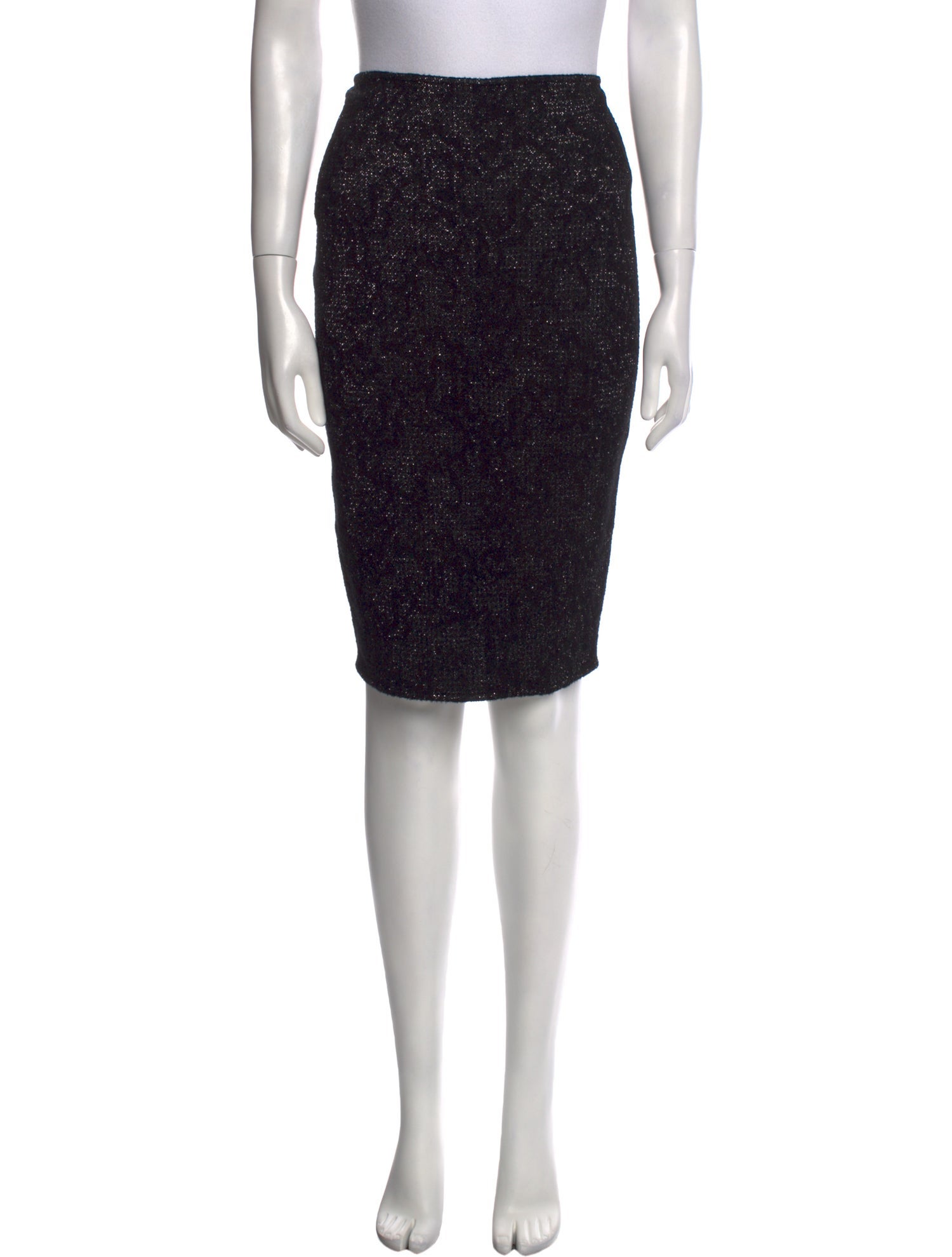 St. John Glitter Accents Knee-Length Skirt