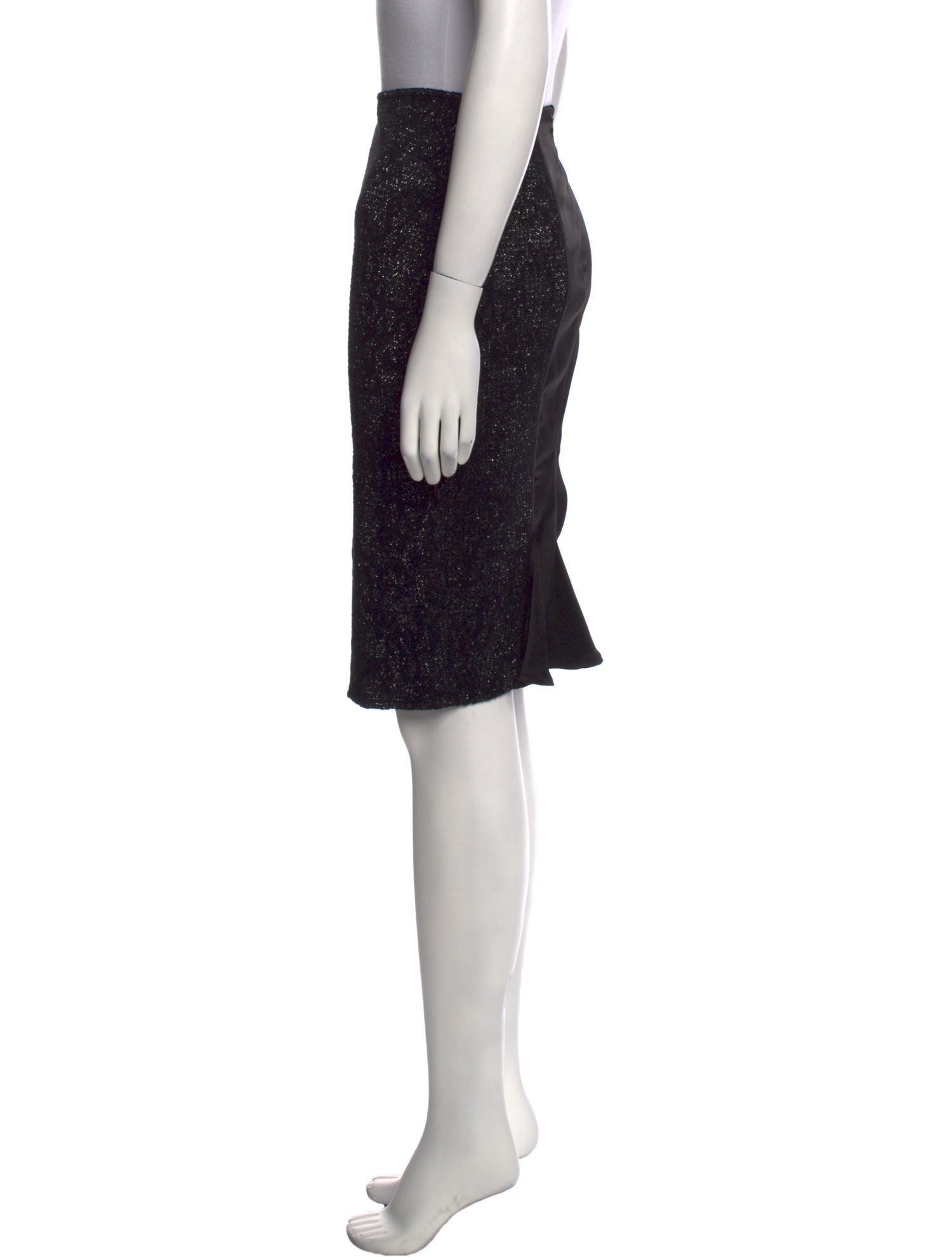 St. John Glitter Accents Knee-Length Skirt