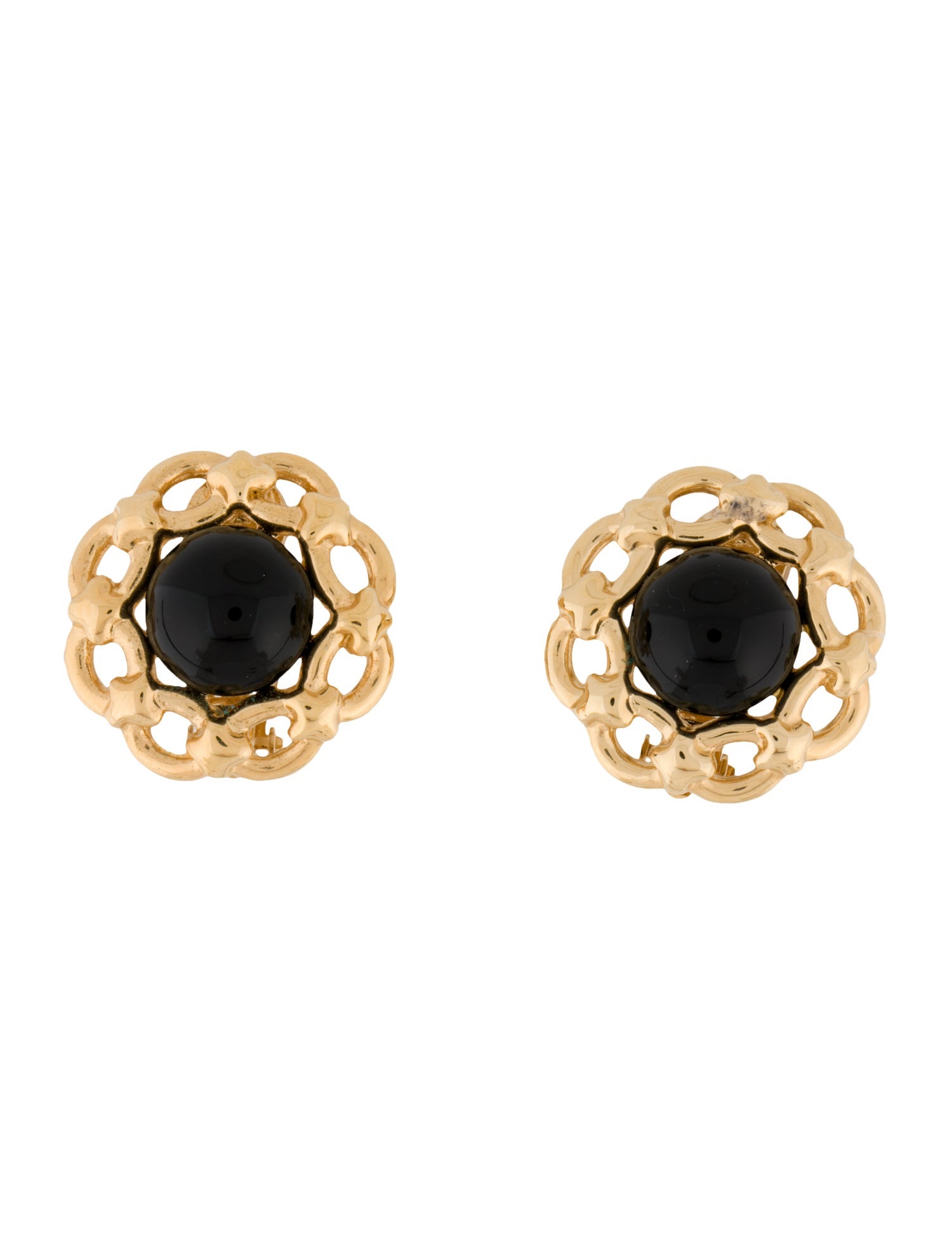 St. John Resin Clip-On Earrings