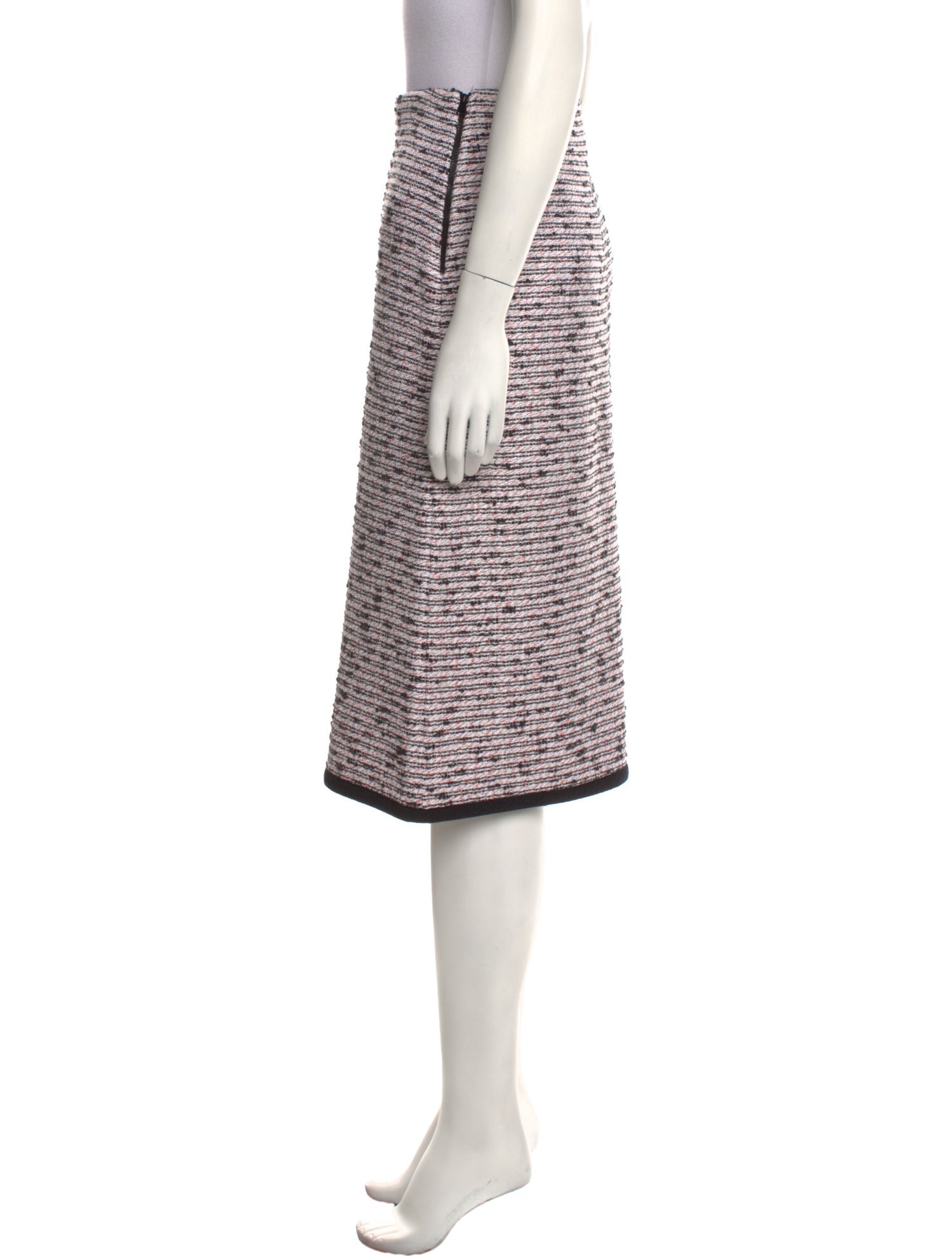 St. John Striped Knee-Length Skirt w/ Tags