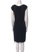 St. John Wool Knee-Length Dress