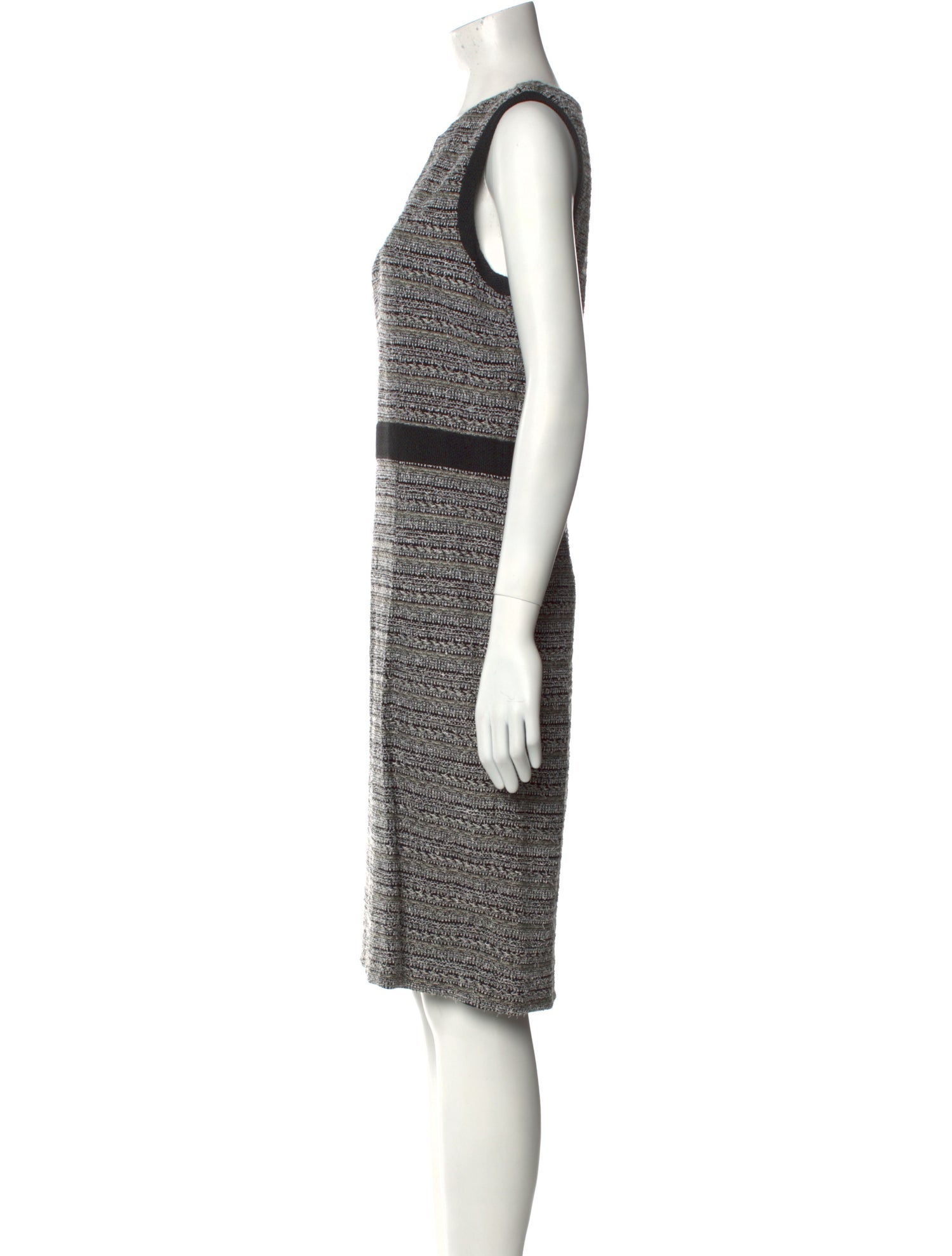 St. John V-Neck Knee-Length Dress