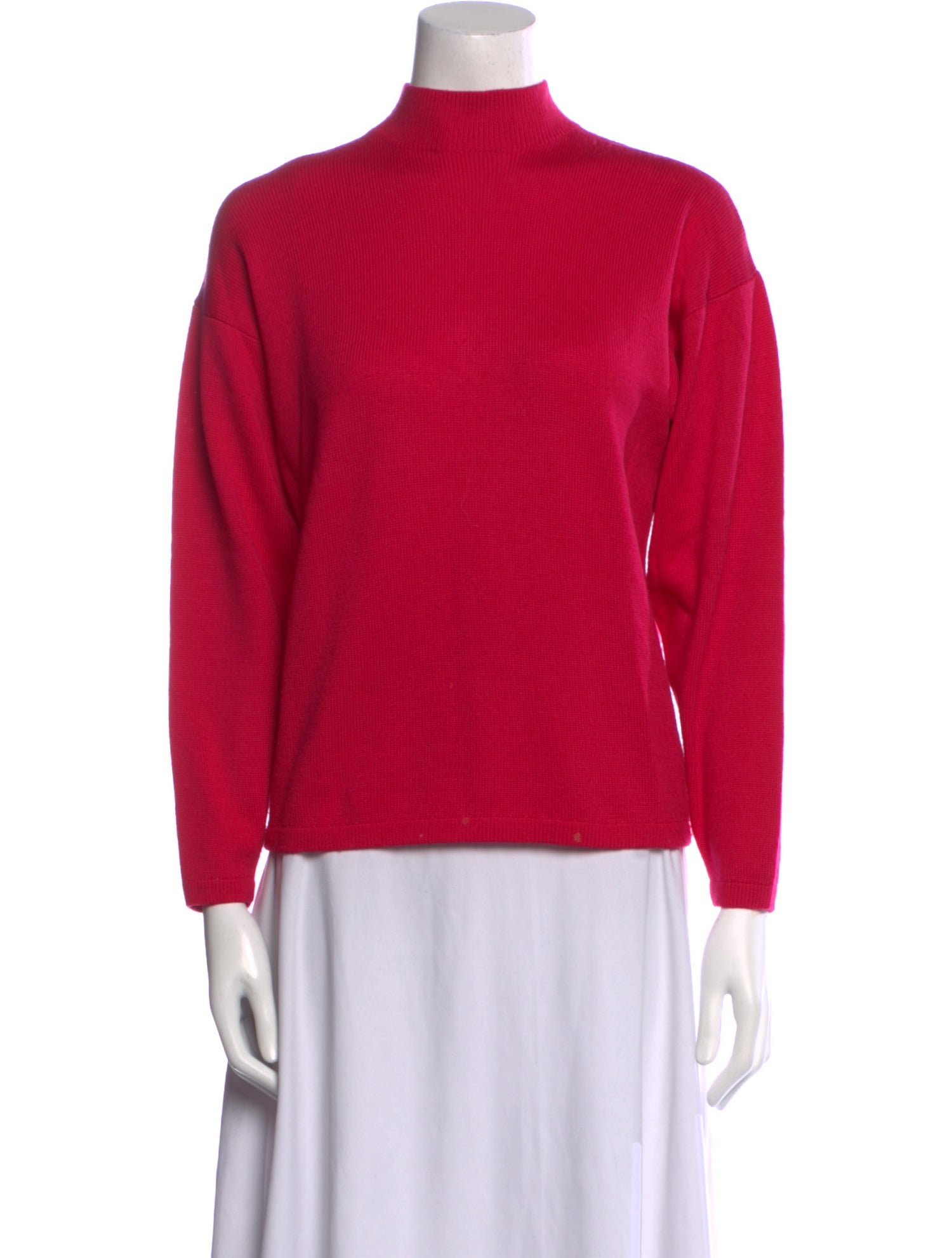 St. John Mock Neck Long Sleeve Sweatshirt