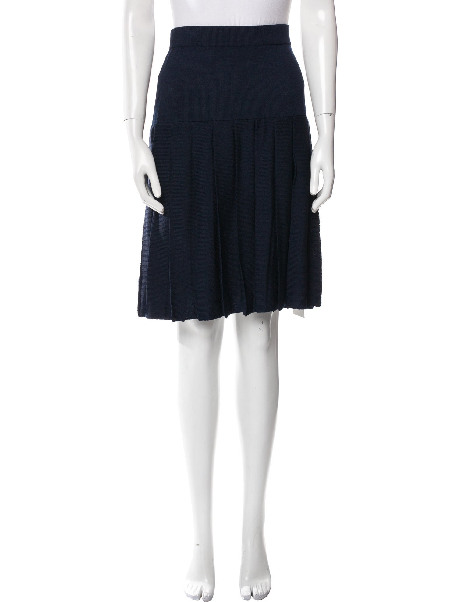 St. John Wool Knee-Length Skirt