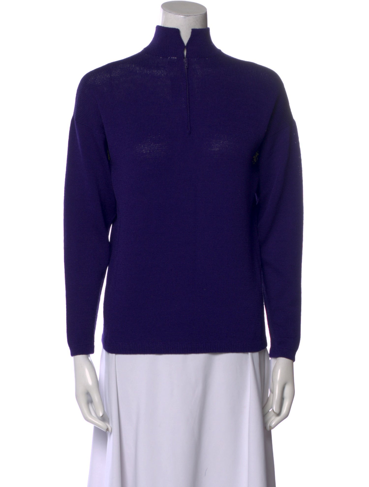 St. John Mock Neck Long Sleeve Sweatshirt