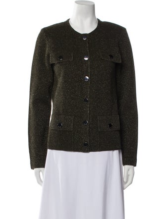 St. John Terry Cloth Tweed Pattern Jacket