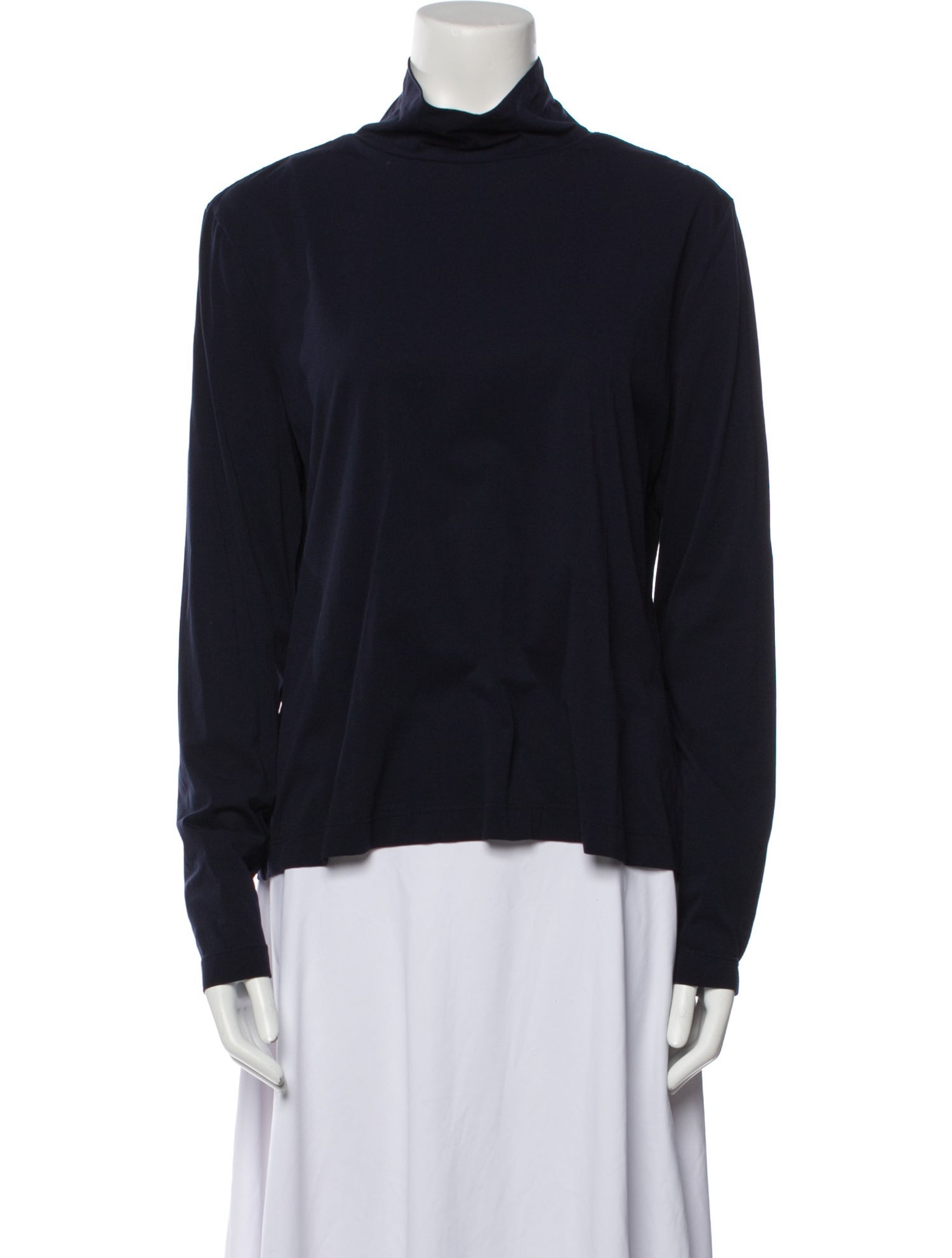 St. John Nylon Mock Neck Sweatshirt