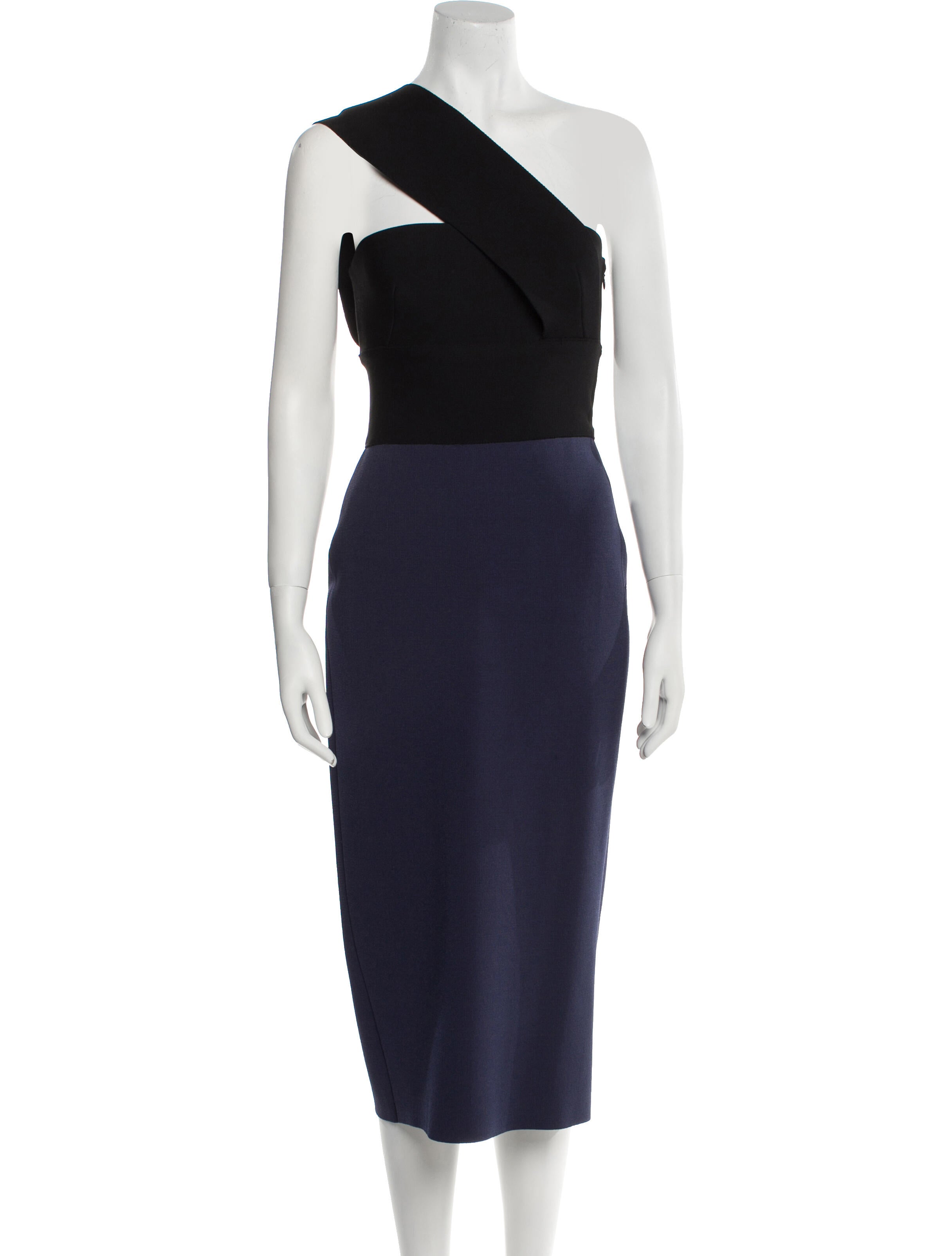 St. John One-Shoulder Long Dress