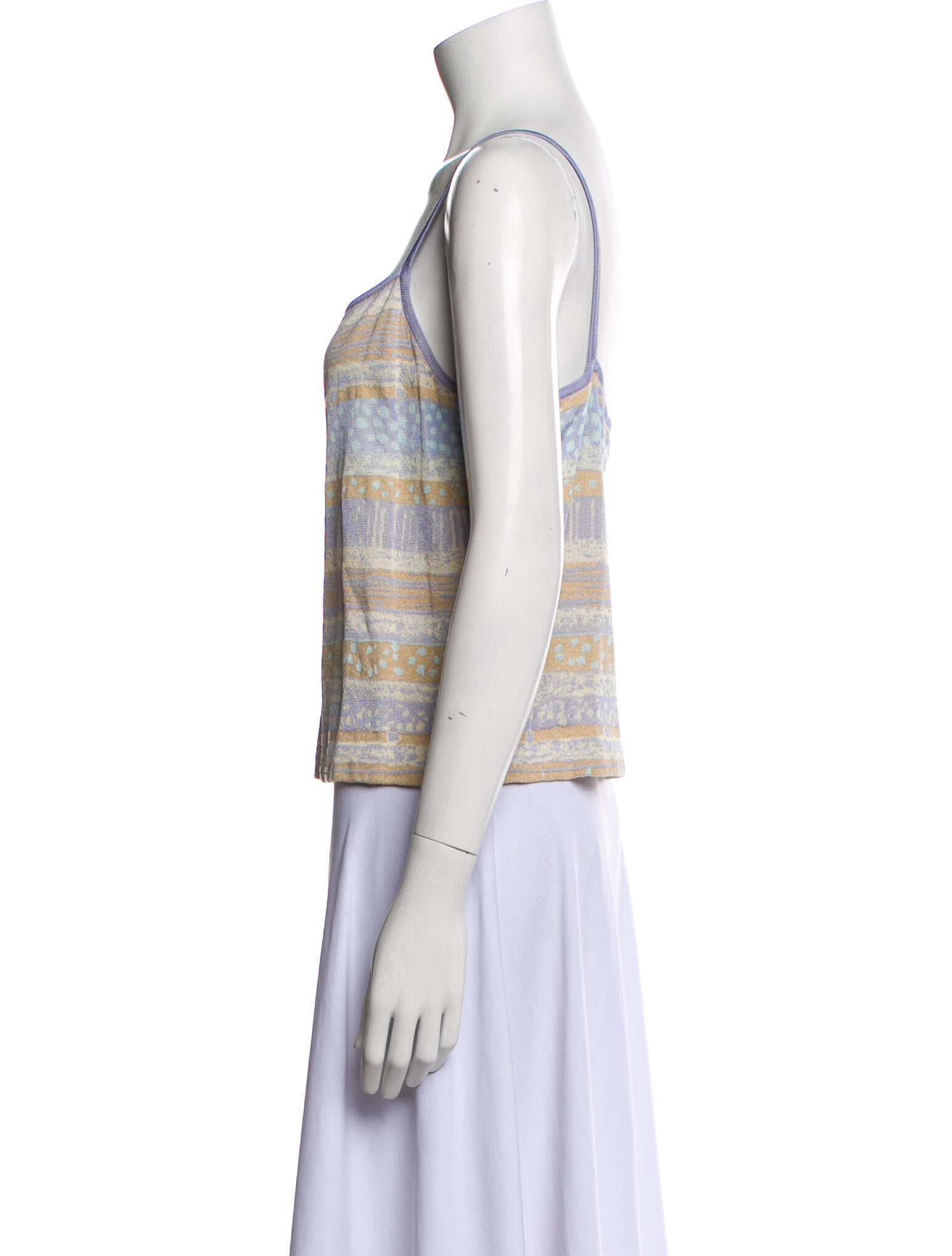 St. John Wool Printed Top