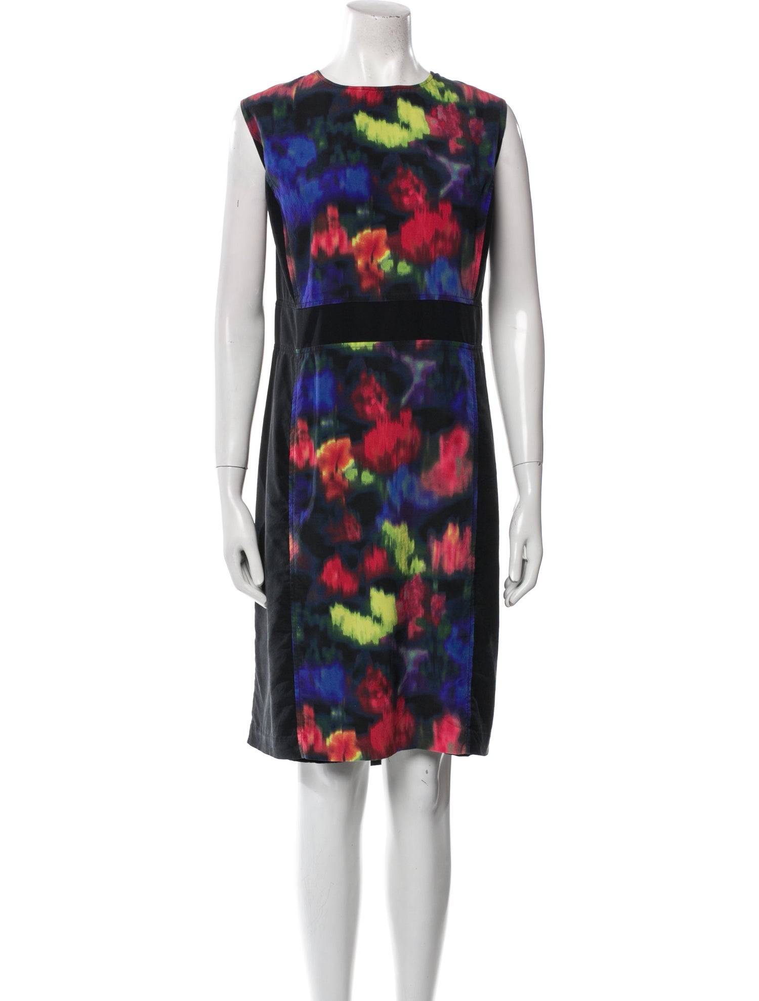 St. John Silk Knee-Length Dress