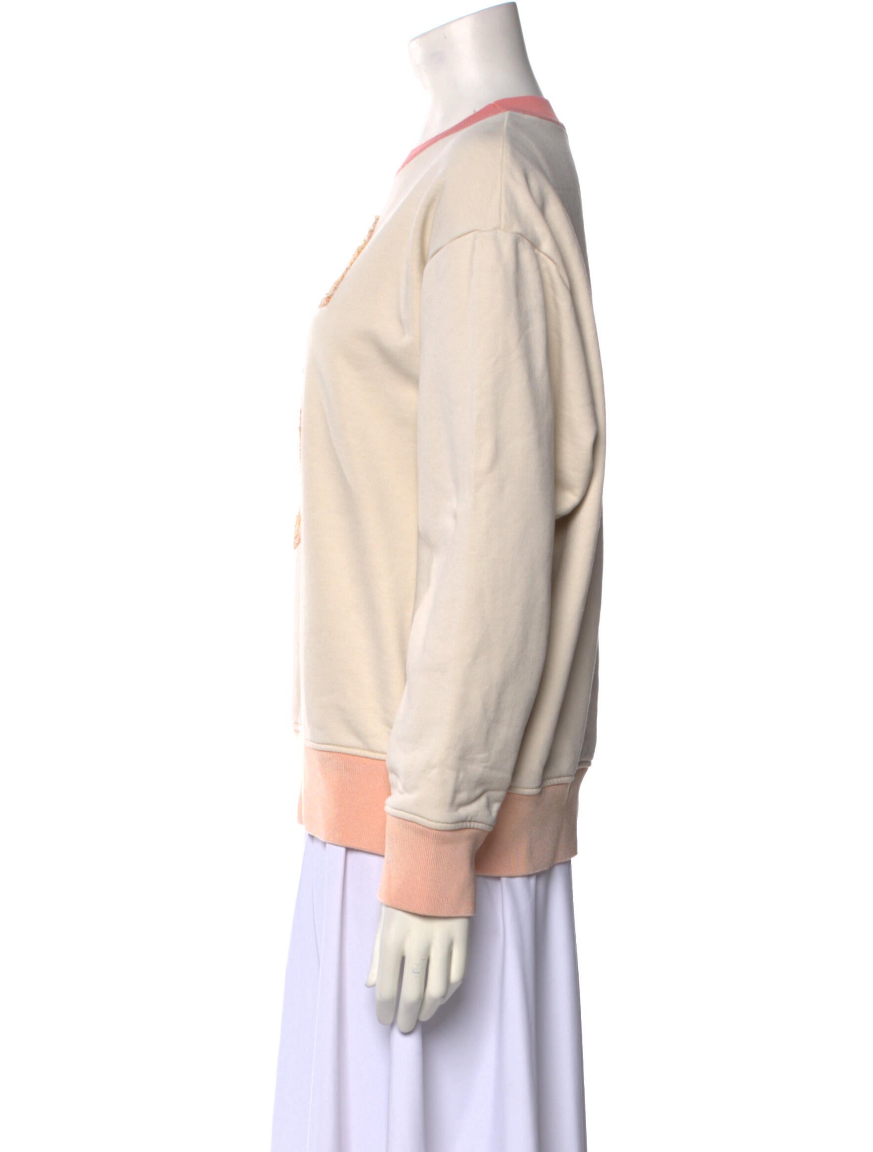 St. John Graphic Print Crew Neck Sweatshirt