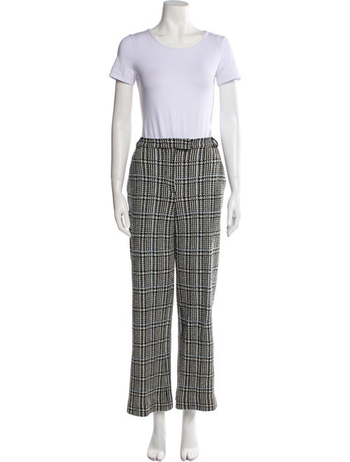 St. John Wool Tweed Pattern Pant Set