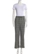 St. John Wool Tweed Pattern Pant Set