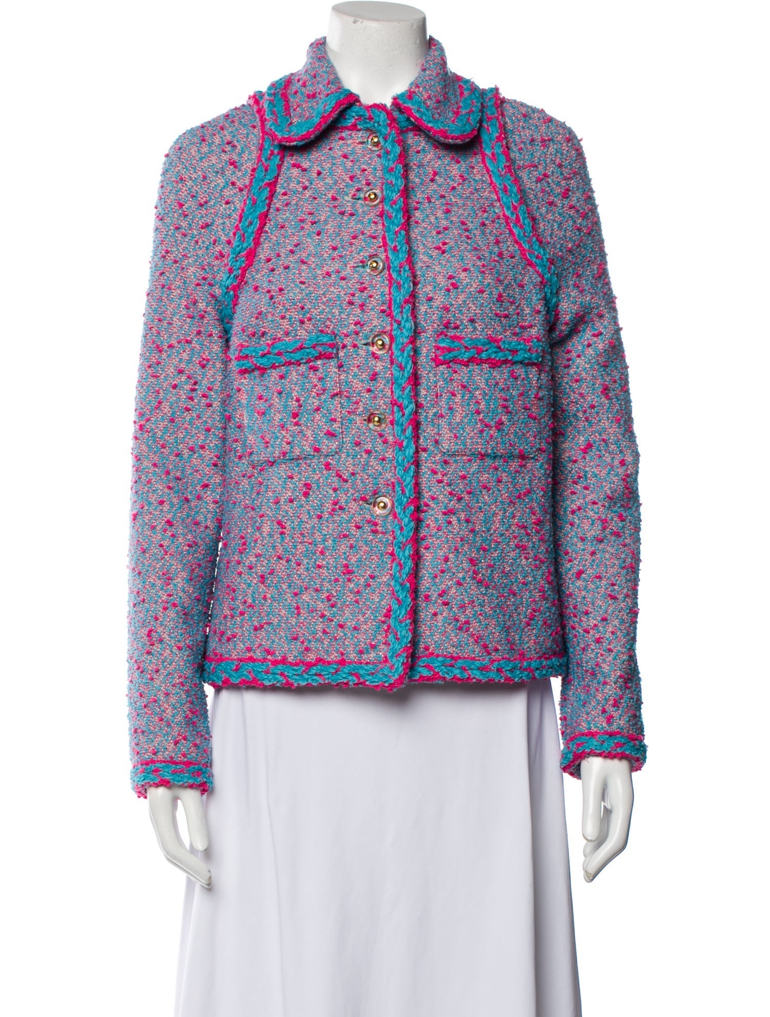 St. John Tweed Pattern Jacket