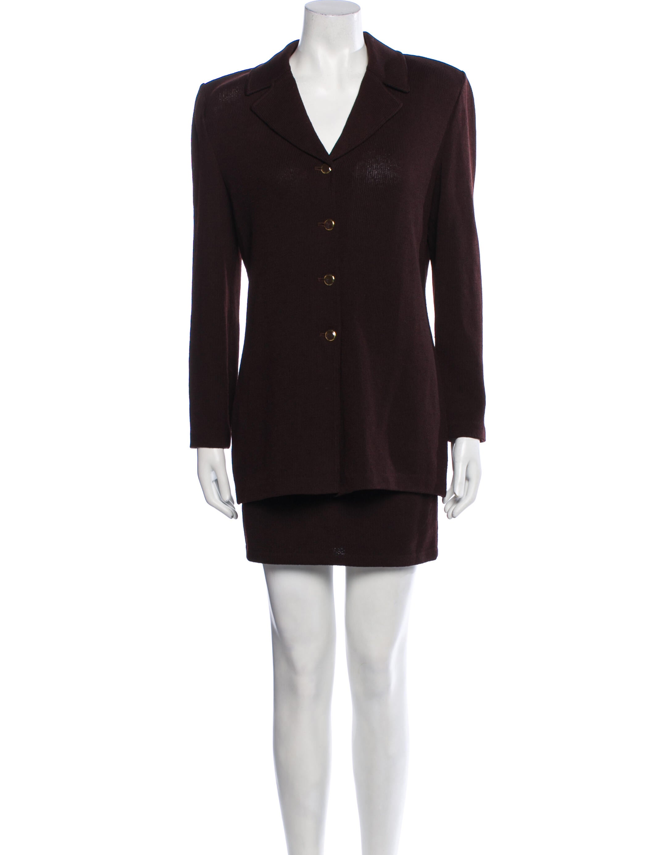 St. John Wool Skirt Set
