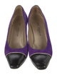 St. John Suede Colorblock Pattern Pumps