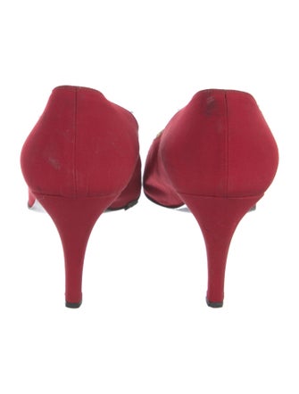 St. John Satin Printed Pumps