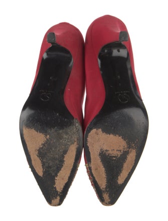 St. John Satin Printed Pumps