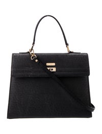 Saffiano Leather Top Handle Bag