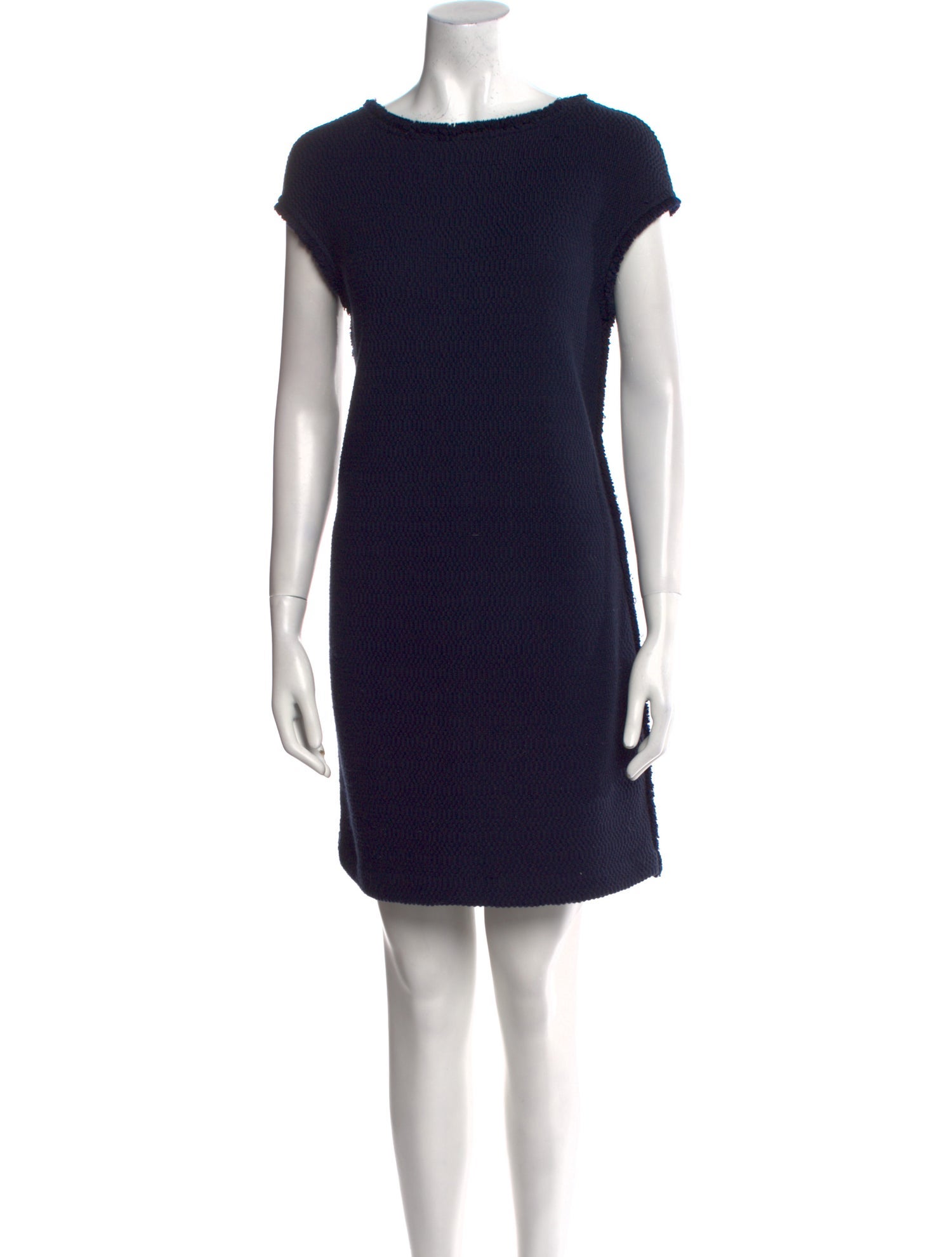 St. John Bateau Neckline Mini Dress