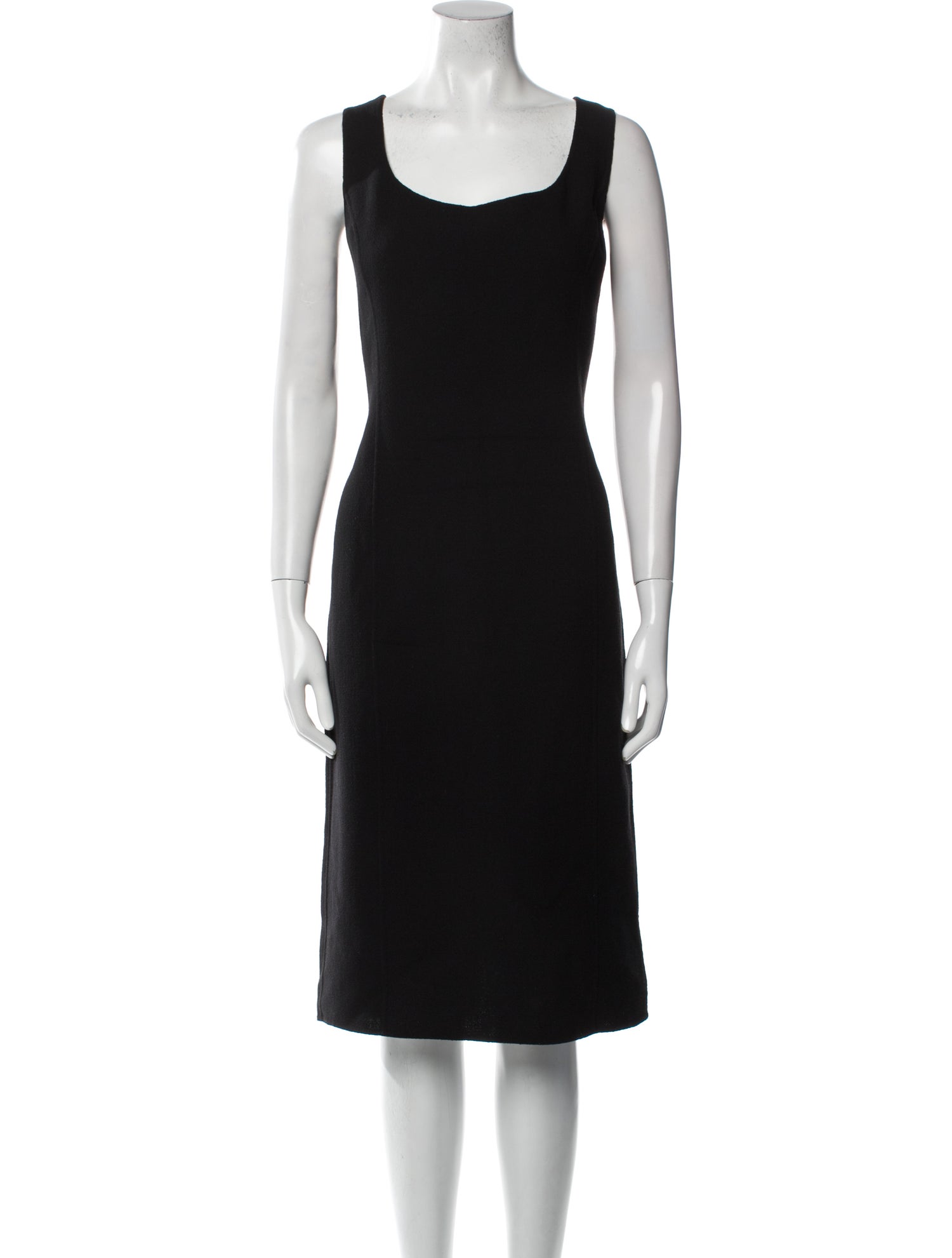 St. John Wool Midi Length Dress