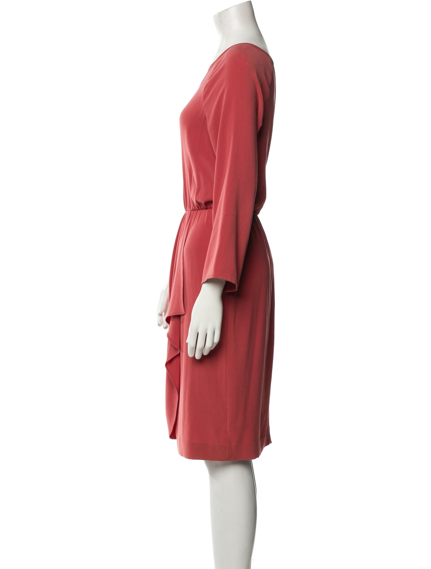 St. John Bateau Neckline Knee-Length Dress