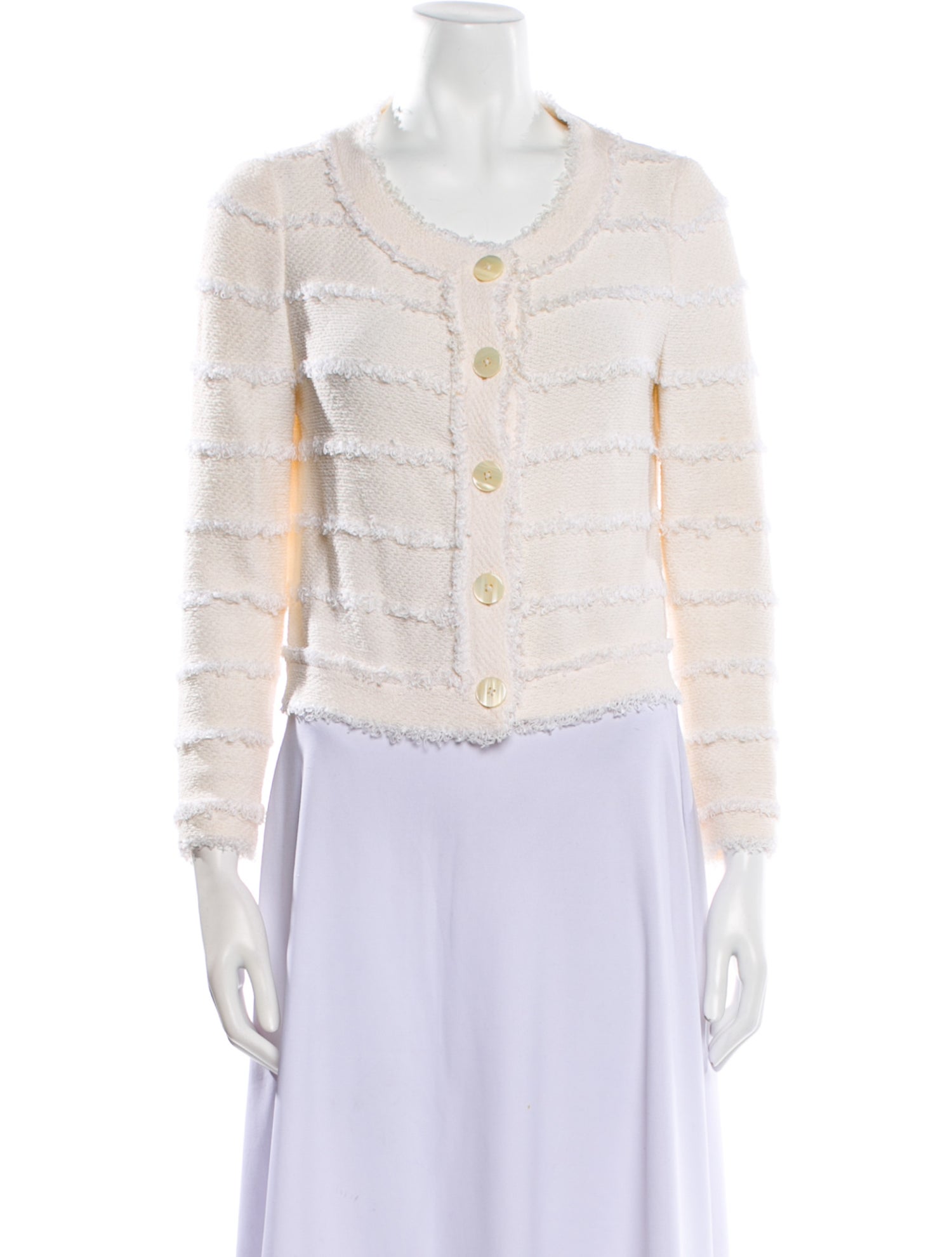 St. John Tweed Pattern Blazer