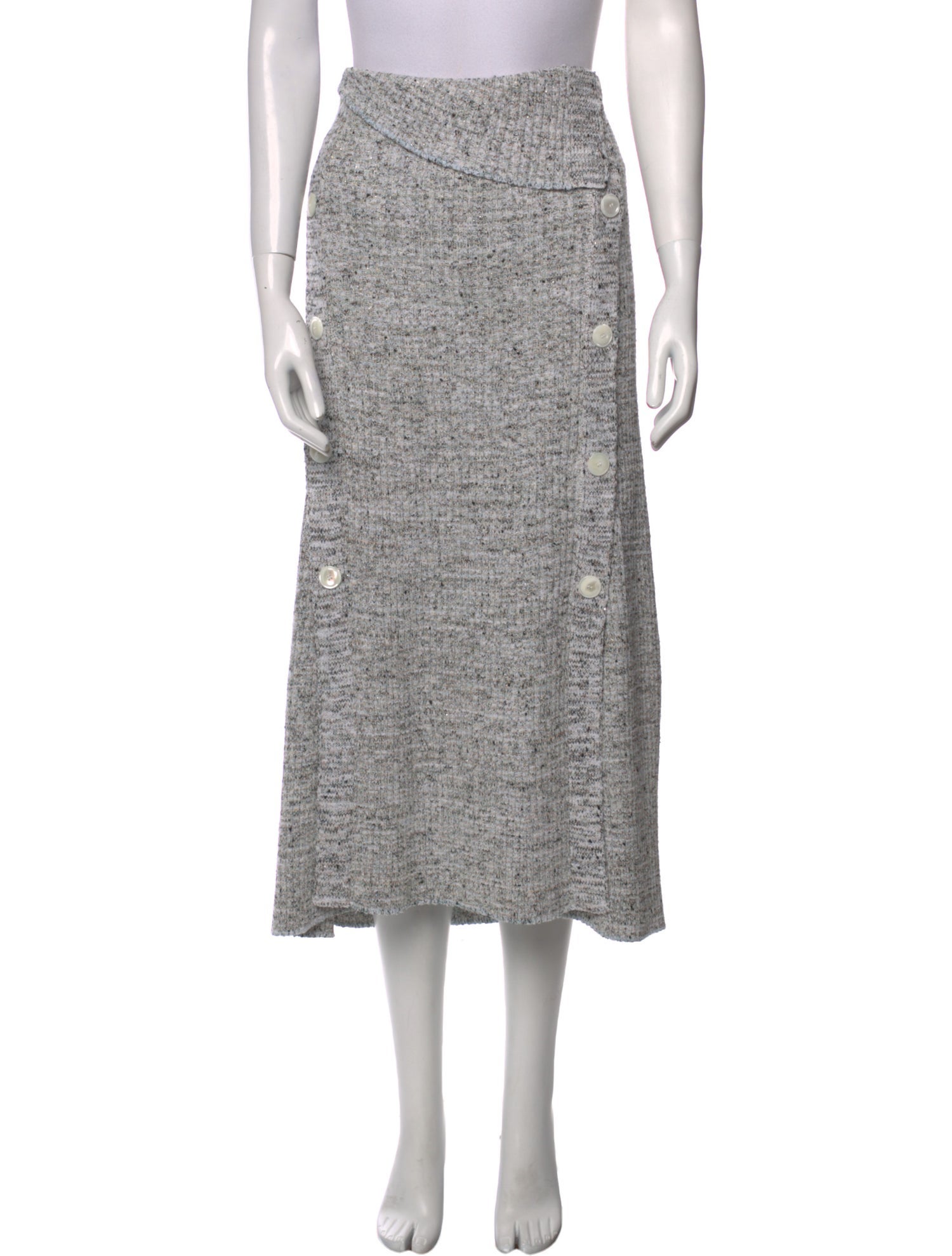 St. John Glitter Accents Midi Length Skirt