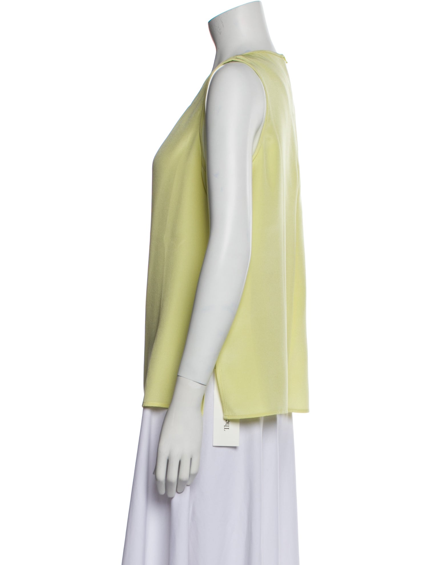 St. John Silk Scoop Neck Blouse