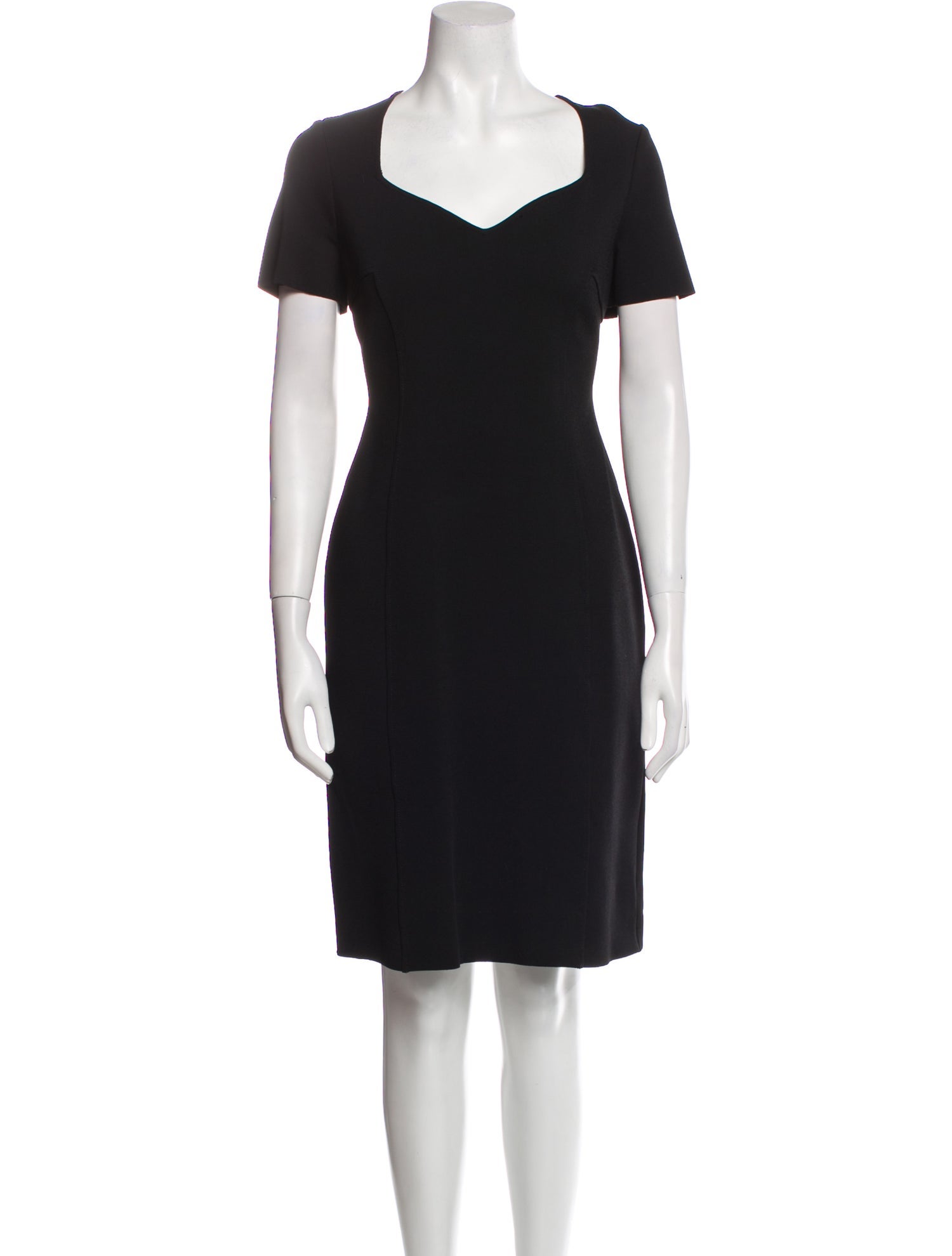 St. John V-Neck Knee-Length Dress