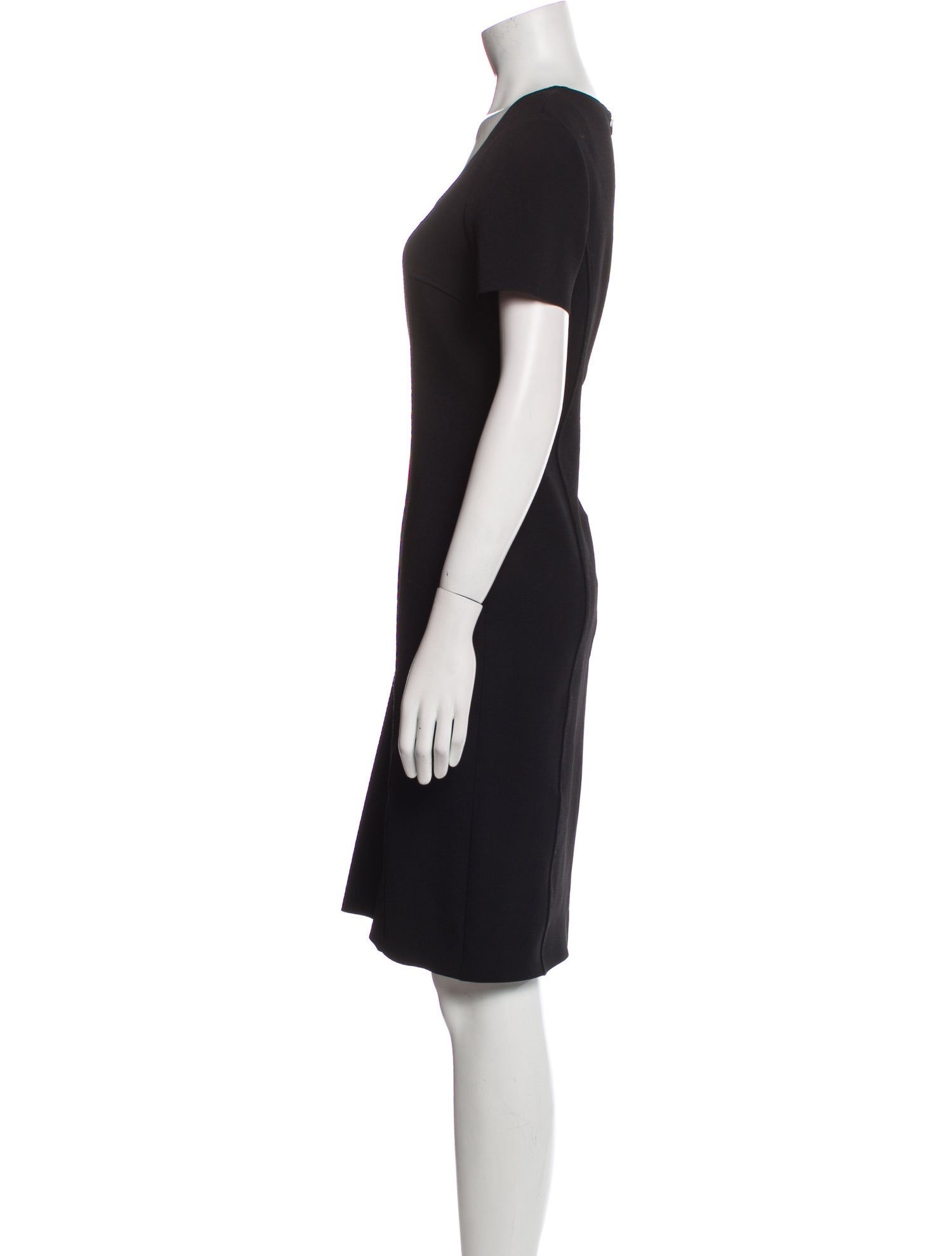 St. John V-Neck Knee-Length Dress