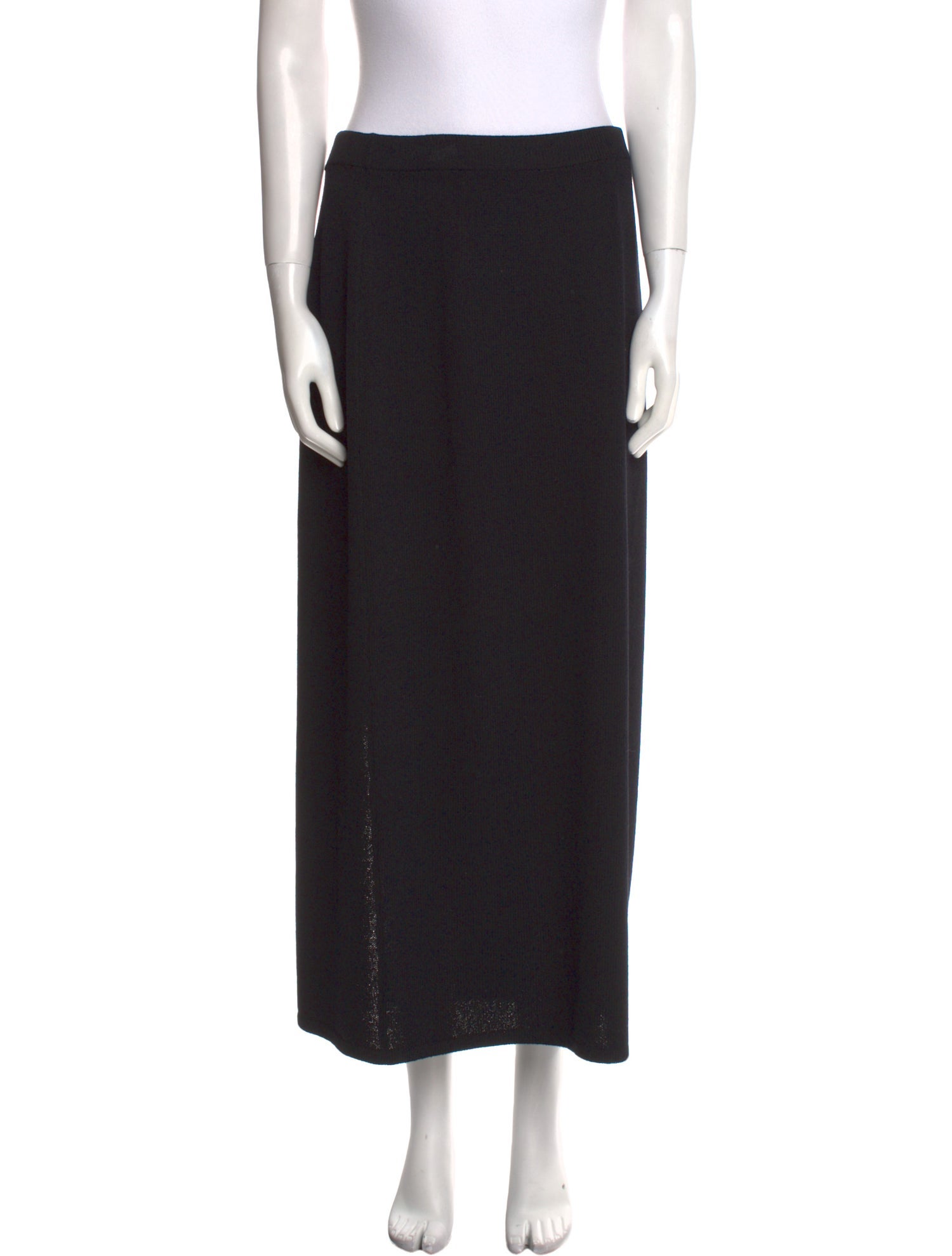 St. John Pleated Accents Midi Length Skirt
