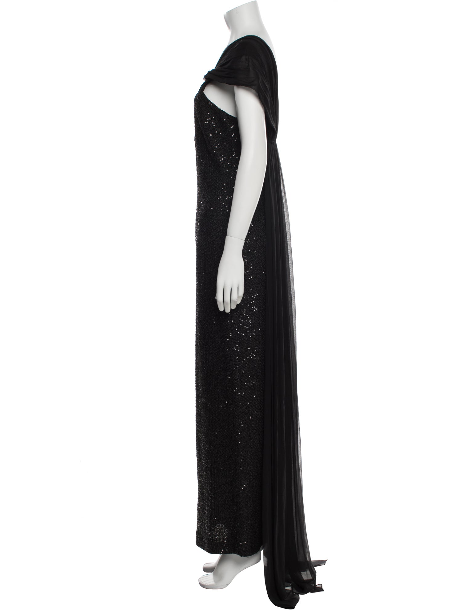 St. John V-Neck Long Dress