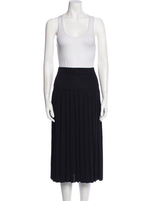 St. John Pleated Accents Skirt Set