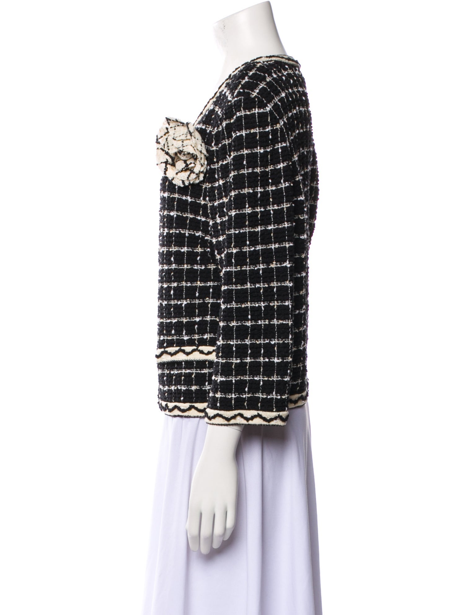 St. John Wool Tweed Pattern Evening Jacket