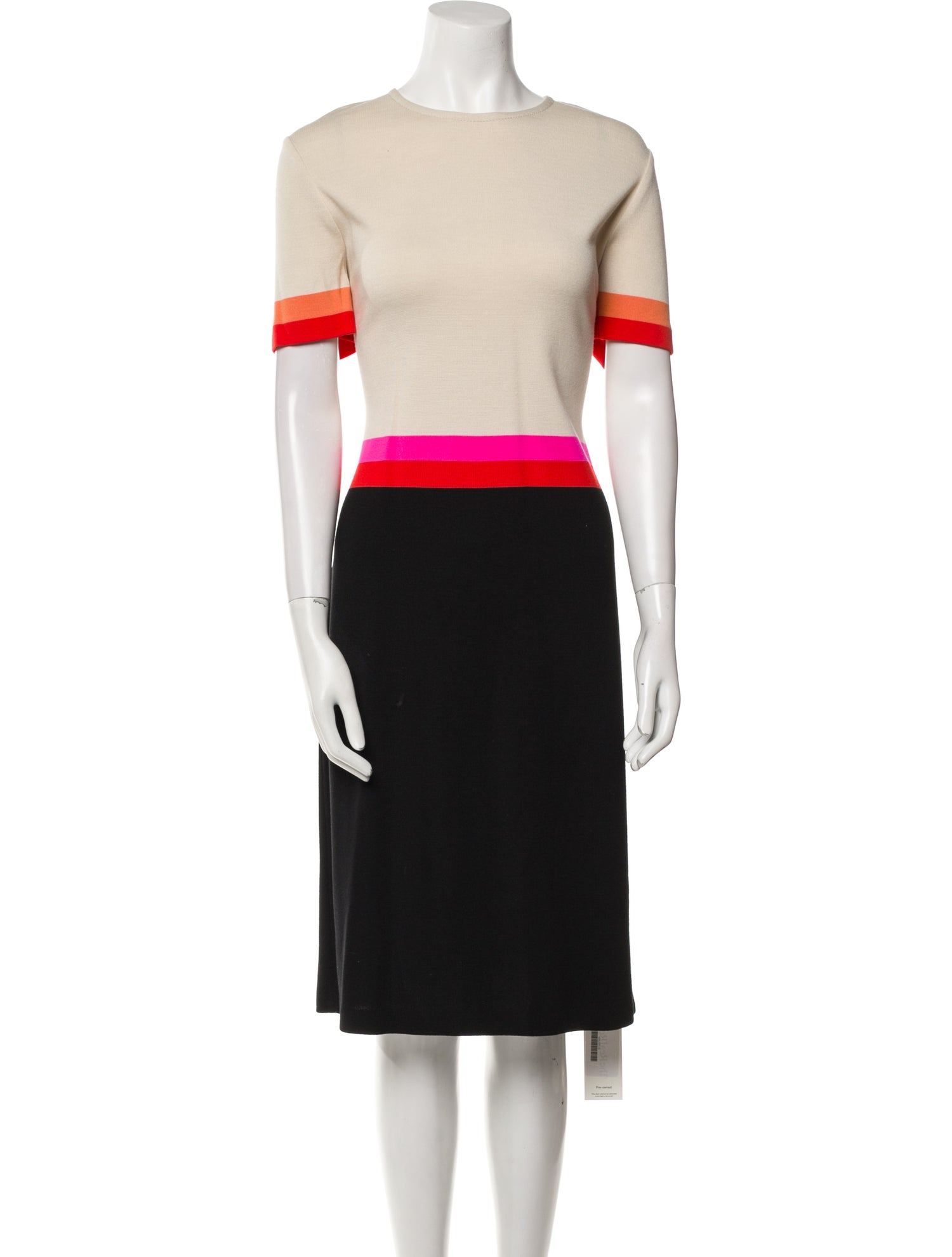 St. John Colorblock Pattern Dress Set w/ Tags