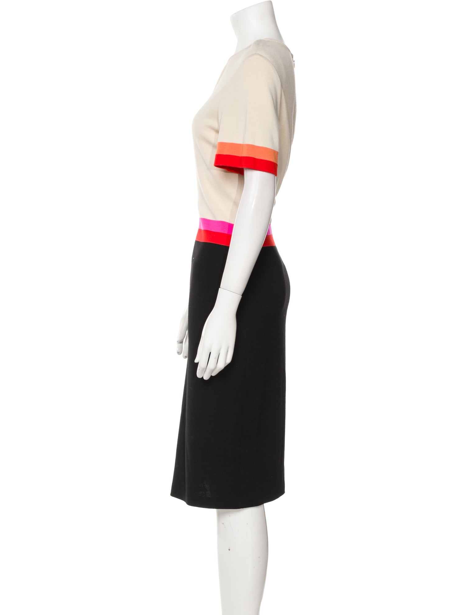 St. John Colorblock Pattern Dress Set w/ Tags