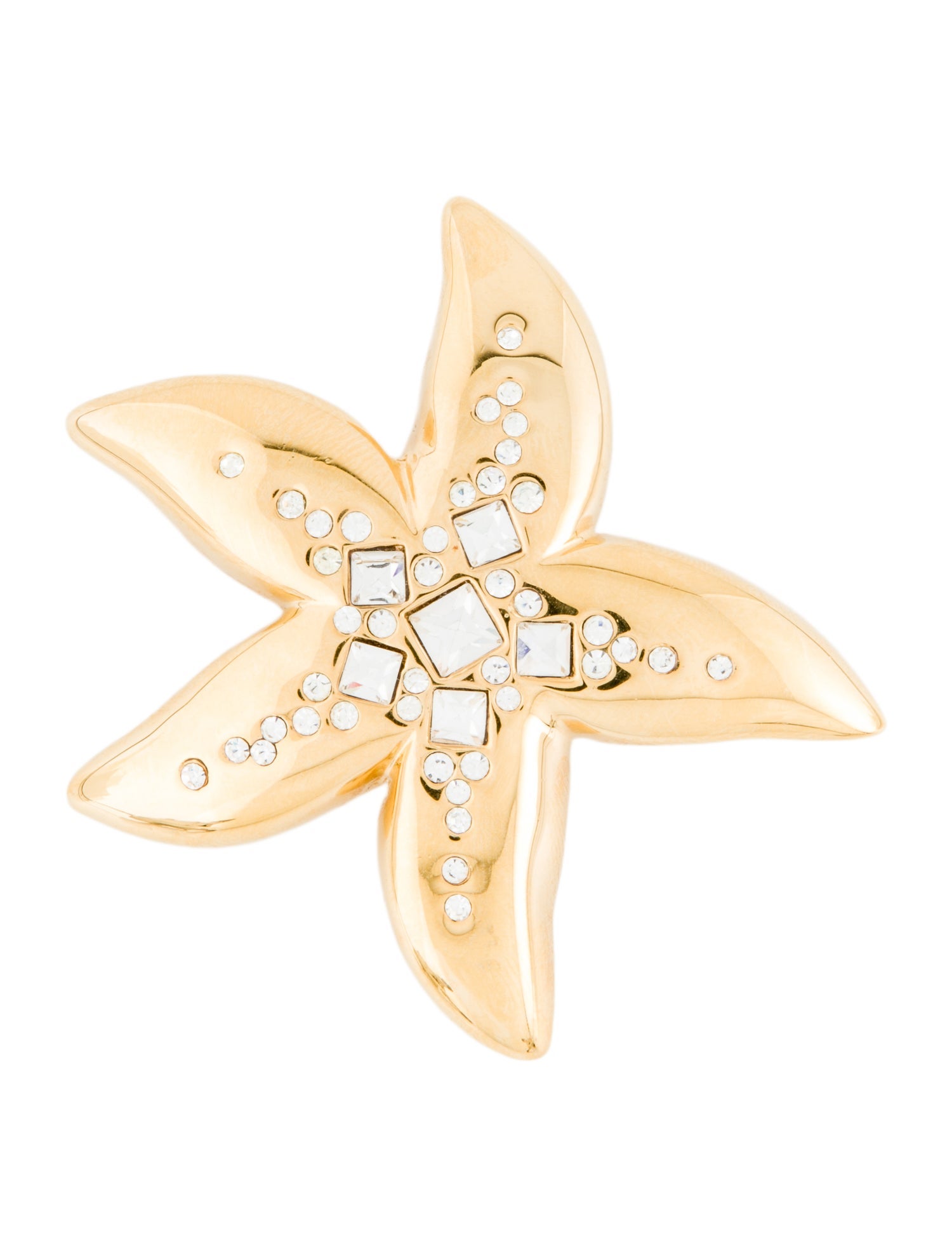 St. John Crystal Star Brooch Pin