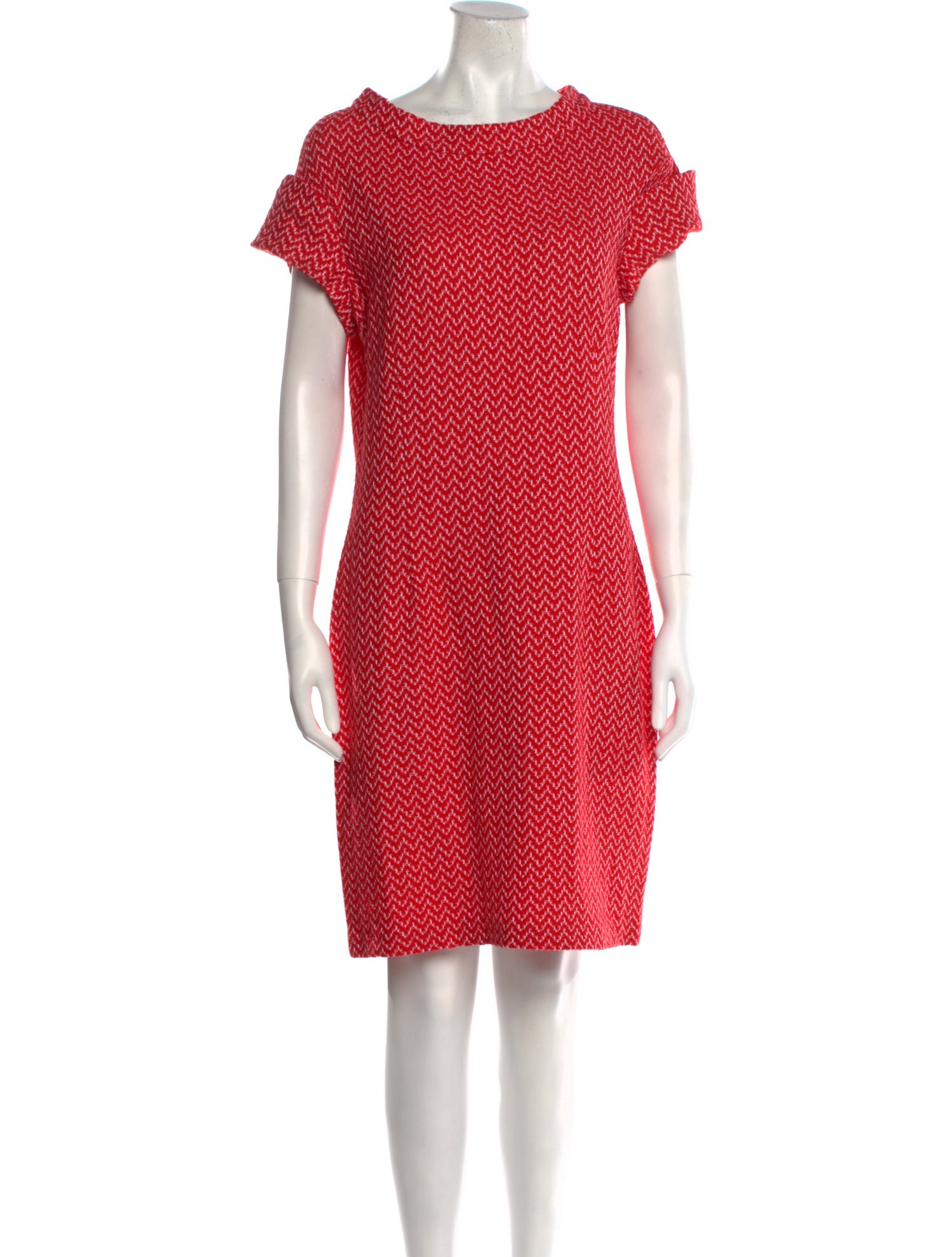 St. John Polka Dot Print Mini Dress